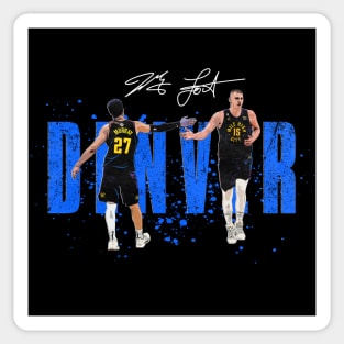 Jokic and Murray - Comics style Sticker